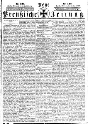 Neue preußische Zeitung vom 10.06.1857