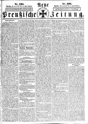 Neue preußische Zeitung vom 13.06.1857