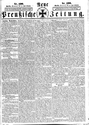 Neue preußische Zeitung on Jun 14, 1857
