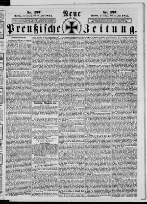 Neue preußische Zeitung vom 16.06.1857