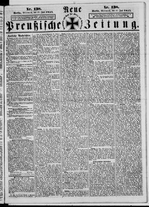 Neue preußische Zeitung vom 17.06.1857