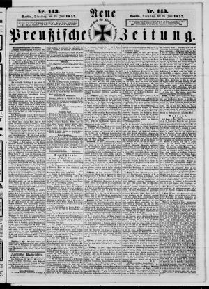 Neue preußische Zeitung vom 23.06.1857