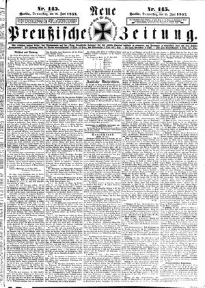 Neue preußische Zeitung vom 25.06.1857