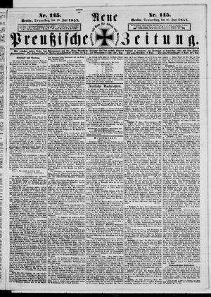 Neue preußische Zeitung vom 25.06.1857
