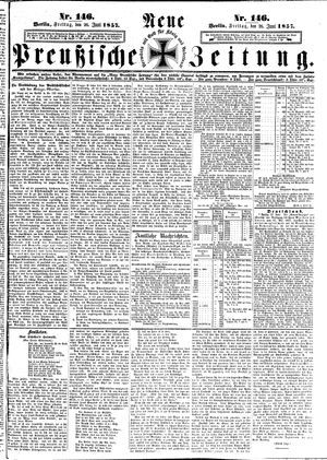 Neue preußische Zeitung vom 26.06.1857