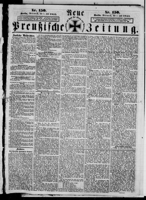 Neue preußische Zeitung vom 01.07.1857