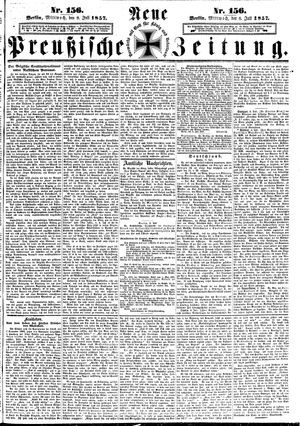 Neue preußische Zeitung on Jul 8, 1857