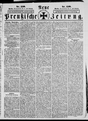 Neue preußische Zeitung vom 11.07.1857