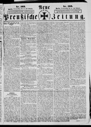 Neue preußische Zeitung vom 16.07.1857