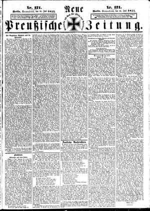 Neue preußische Zeitung vom 25.07.1857
