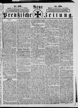 Neue preußische Zeitung vom 28.07.1857