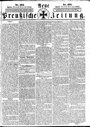 Neue preußische Zeitung vom 29.07.1857
