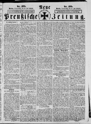 Neue preußische Zeitung vom 30.07.1857