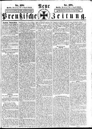 Neue preußische Zeitung vom 02.08.1857