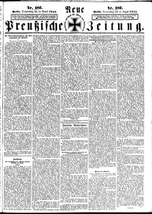 Neue preußische Zeitung vom 13.08.1857
