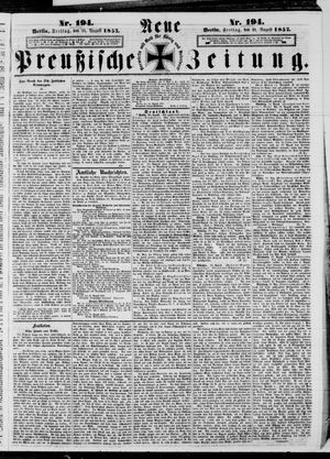 Neue preußische Zeitung vom 21.08.1857