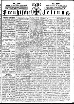 Neue preußische Zeitung on Aug 23, 1857
