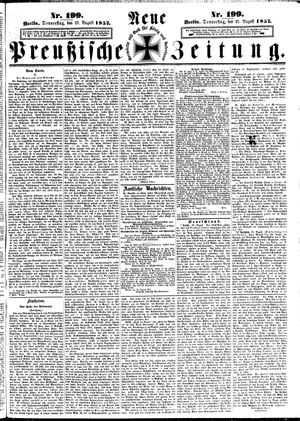 Neue preußische Zeitung vom 27.08.1857