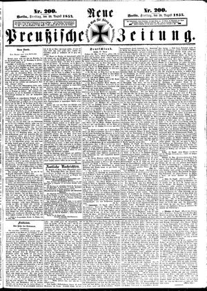 Neue preußische Zeitung vom 28.08.1857