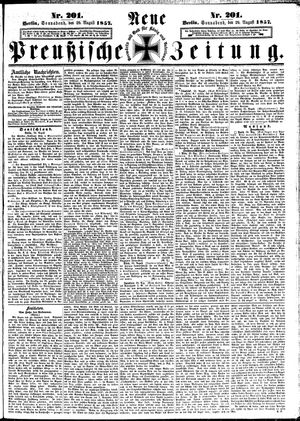Neue preußische Zeitung vom 29.08.1857