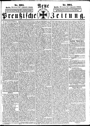 Neue preußische Zeitung on Sep 2, 1857
