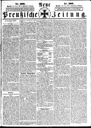 Neue preußische Zeitung vom 04.09.1857