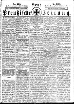 Neue preußische Zeitung vom 06.09.1857