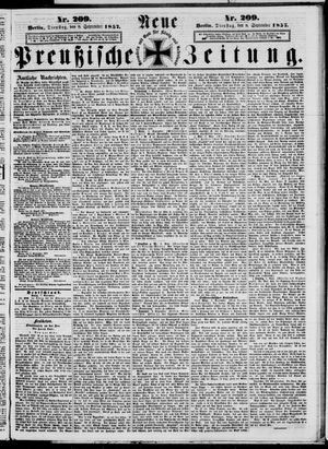 Neue preußische Zeitung vom 08.09.1857