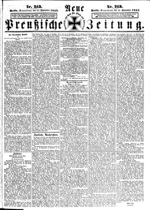 Neue preußische Zeitung vom 12.09.1857