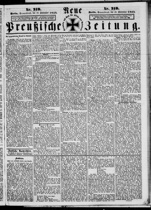 Neue preußische Zeitung vom 19.09.1857