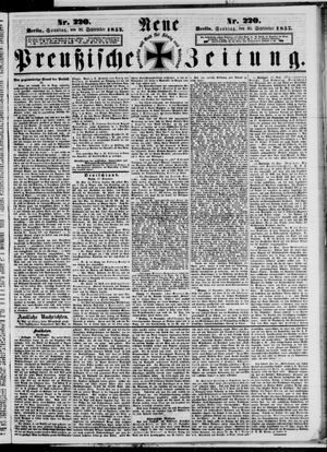 Neue preußische Zeitung vom 20.09.1857