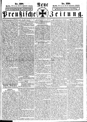 Neue preußische Zeitung vom 30.09.1857