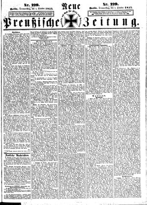 Neue preußische Zeitung vom 01.10.1857