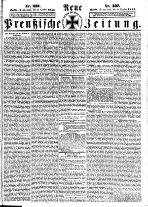 Neue preußische Zeitung vom 10.10.1857