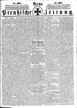 Neue preußische Zeitung vom 11.10.1857