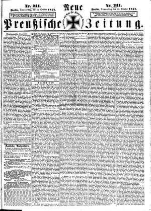 Neue preußische Zeitung on Oct 15, 1857