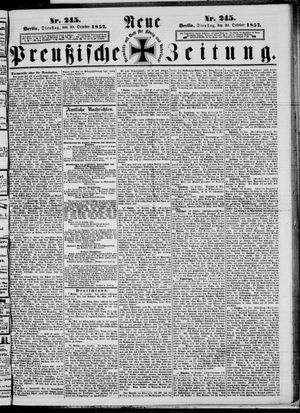 Neue preußische Zeitung vom 20.10.1857