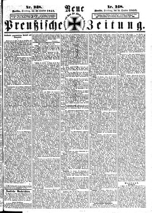Neue preußische Zeitung vom 23.10.1857