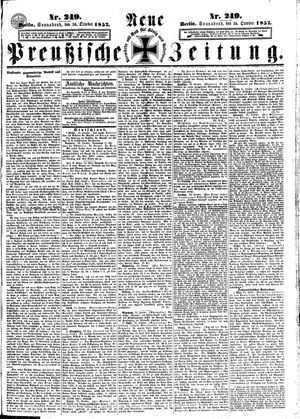 Neue preußische Zeitung on Oct 24, 1857