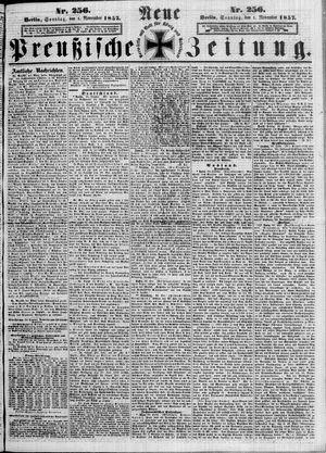 Neue preußische Zeitung vom 01.11.1857