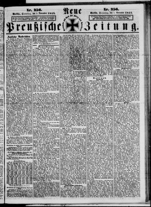 Neue preußische Zeitung vom 01.11.1857