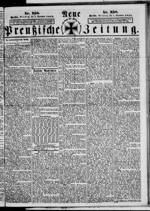 Neue preußische Zeitung vom 04.11.1857