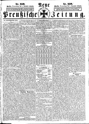 Neue preußische Zeitung vom 05.11.1857