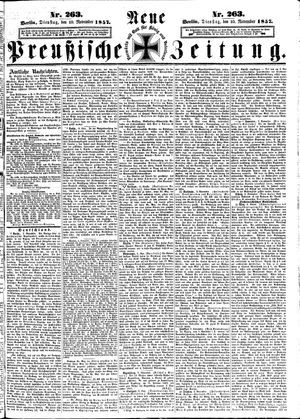Neue preußische Zeitung on Nov 10, 1857