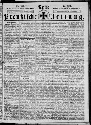Neue preußische Zeitung vom 21.11.1857