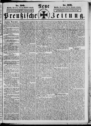 Neue preußische Zeitung vom 29.11.1857