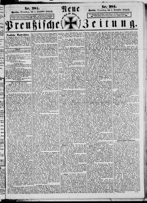 Neue preußische Zeitung vom 01.12.1857