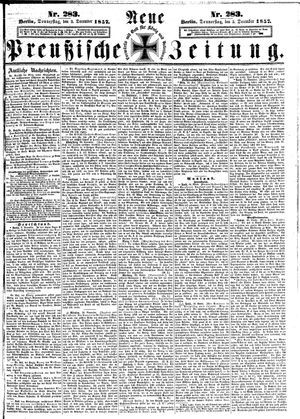 Neue preußische Zeitung vom 03.12.1857