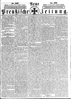 Neue preußische Zeitung vom 08.12.1857