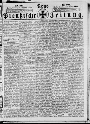 Neue preußische Zeitung vom 08.12.1857